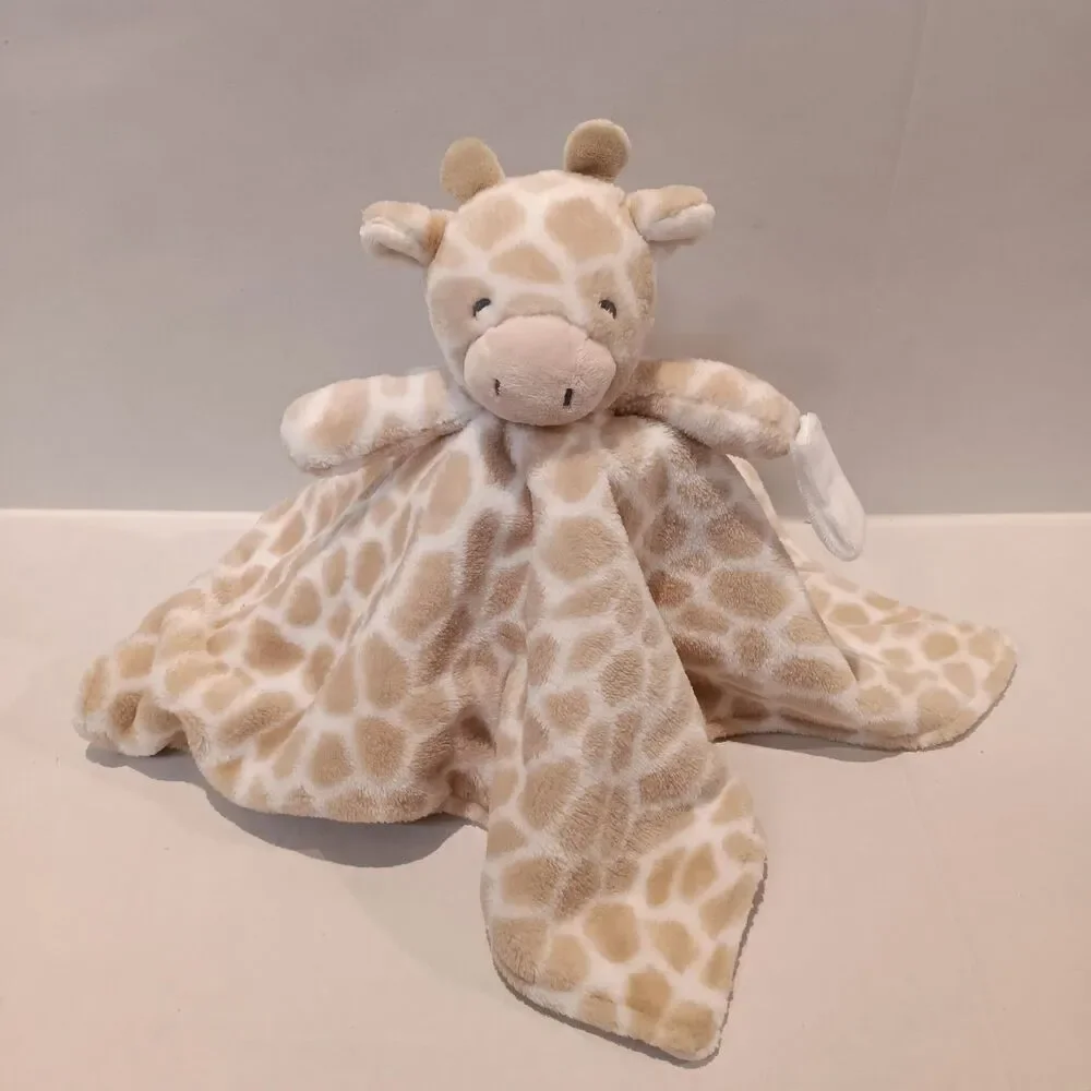 Carters Giraffe Cuddle Plush Security Blanket-Lovey-Pacifier Loop-Unisex-2021